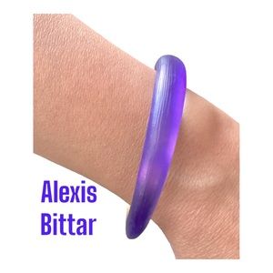 Alexis Bittar Purple Lucite Tapered Bangle